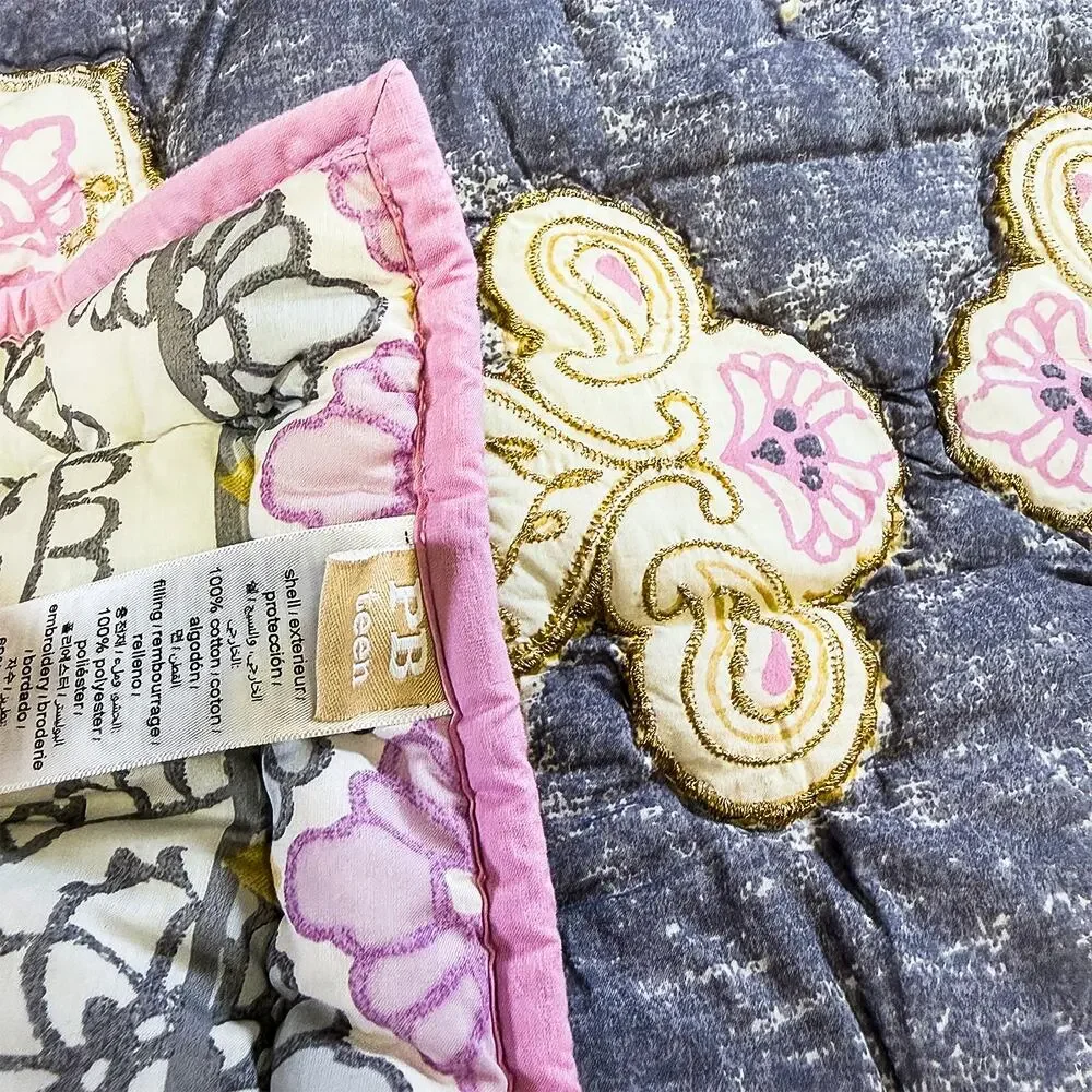 Pottery Barn PB Teen Bohemian Wonder Full/Queen Comforter 3-Piece Quilt/Shams